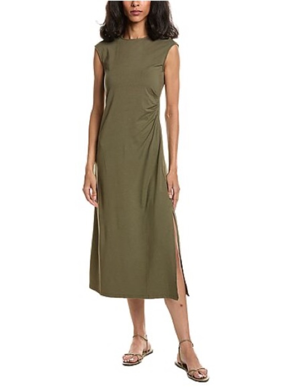 Theory Cap Sleeve Pleat Dress
